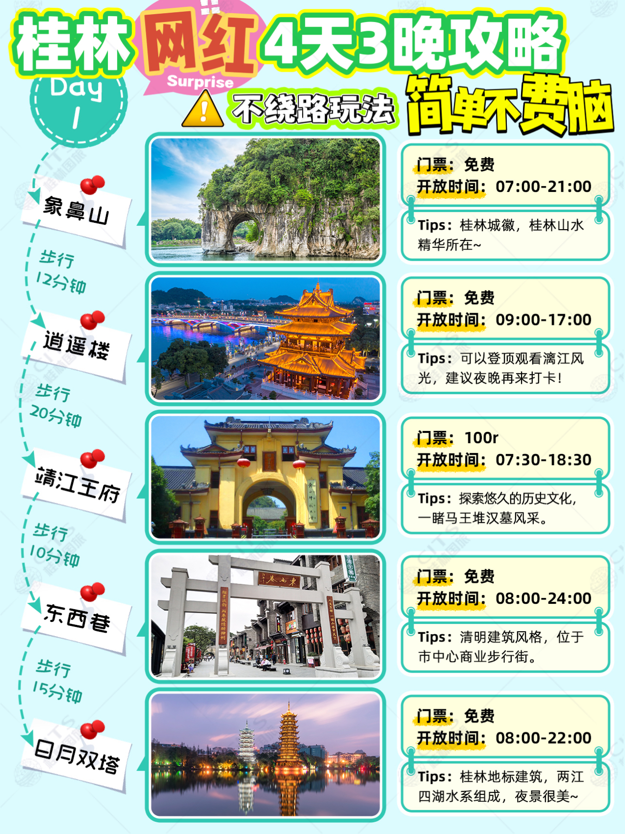 桂林网红游玩攻略_桂林网红景点_桂林4天游玩攻略